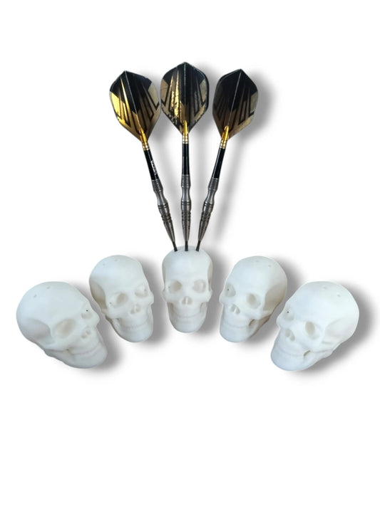 Skull Display standaard WIT (set 5 stuks)