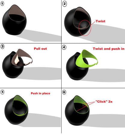 Design waterdrop bloempotje dia. 12cm - 5 in 1