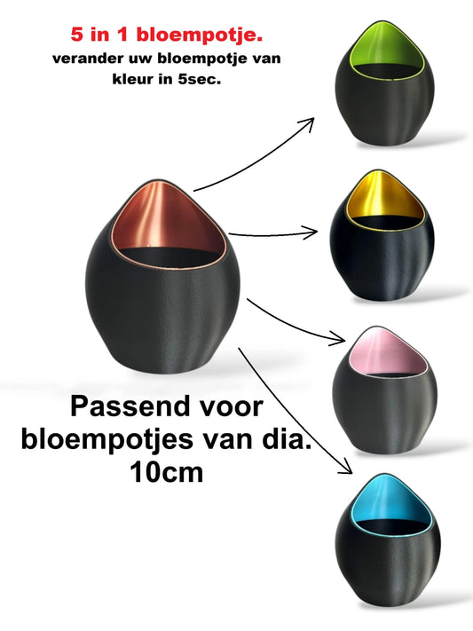 Design waterdrop bloempotje dia. 10cm - 5 in 1