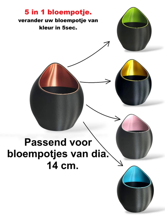 Design waterdrop bloempotje dia. 14cm - 5 in 1